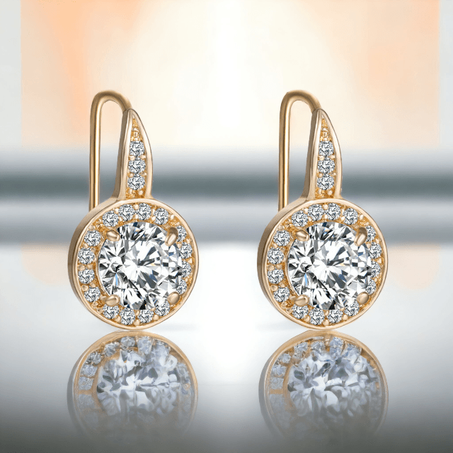 Crystal Halo Earrings - J & S Expressions
