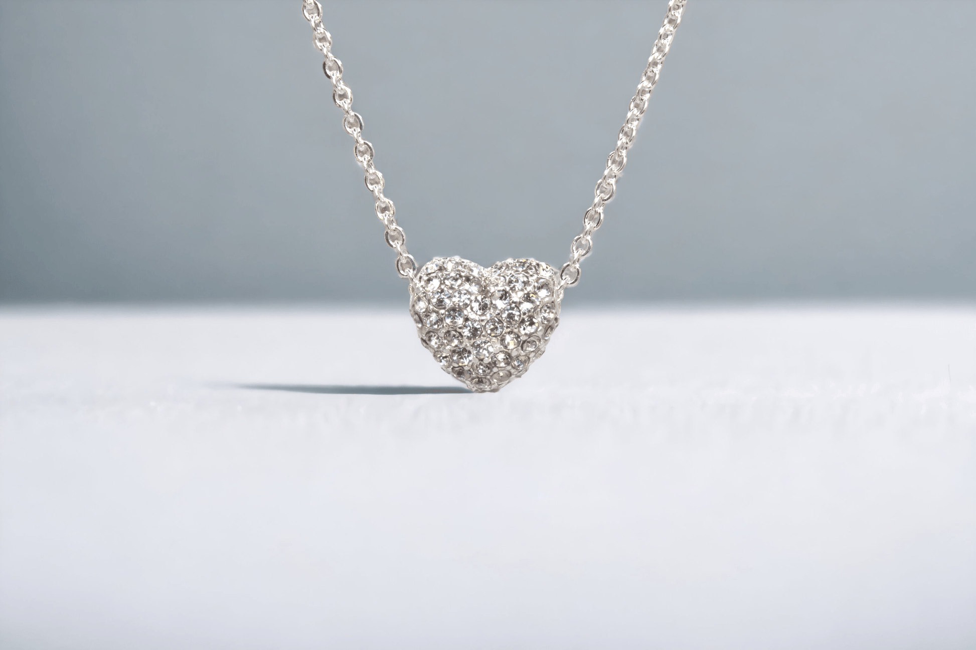 Pave Heart Necklace - J & S Expressions