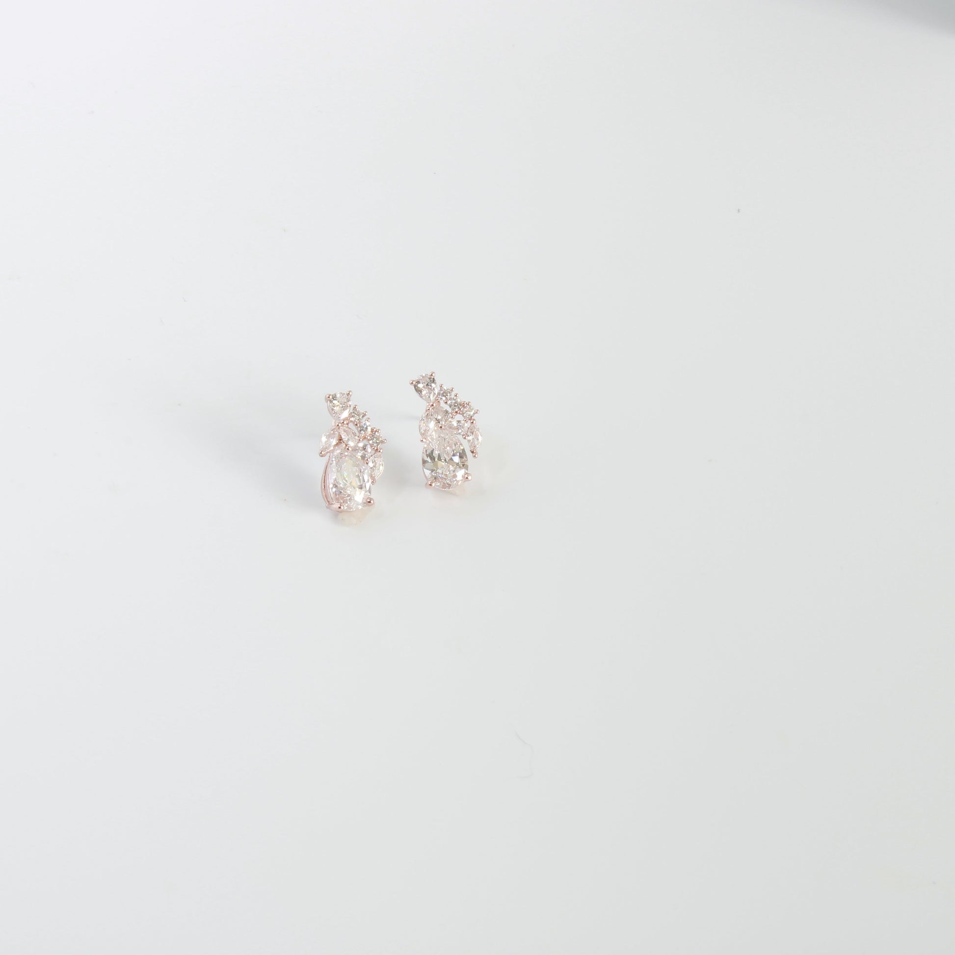 Rose Gold Crystal Studs - J & S Expressions