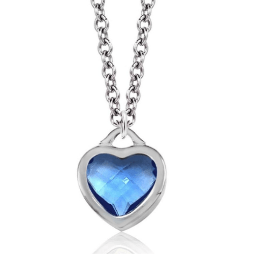 Sapphire Heart Necklace - J & S Expressions