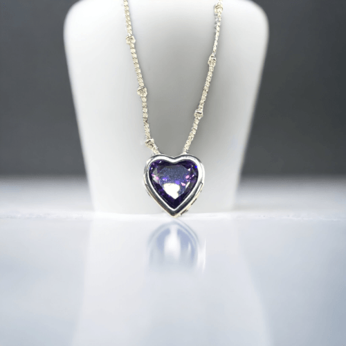 Purple Heart Necklace - J & S Expressions