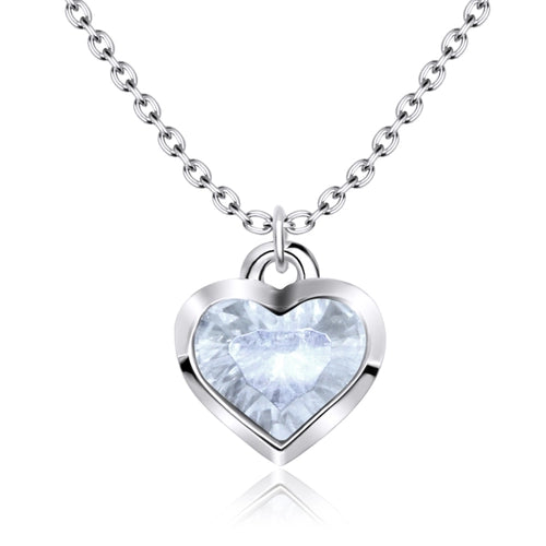 Silver Valentine Heart Necklace - J & S Expressions